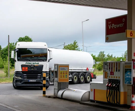 Transport LNG - klacska
